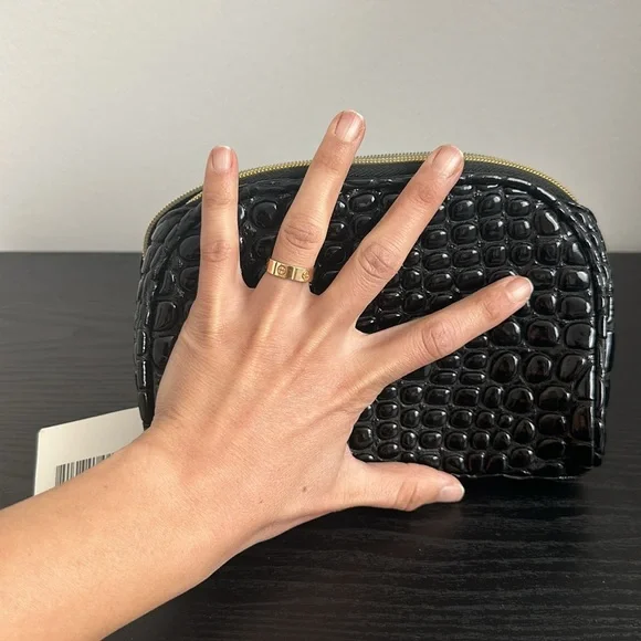 Black patent leather travel bag - Picture 7 of 7